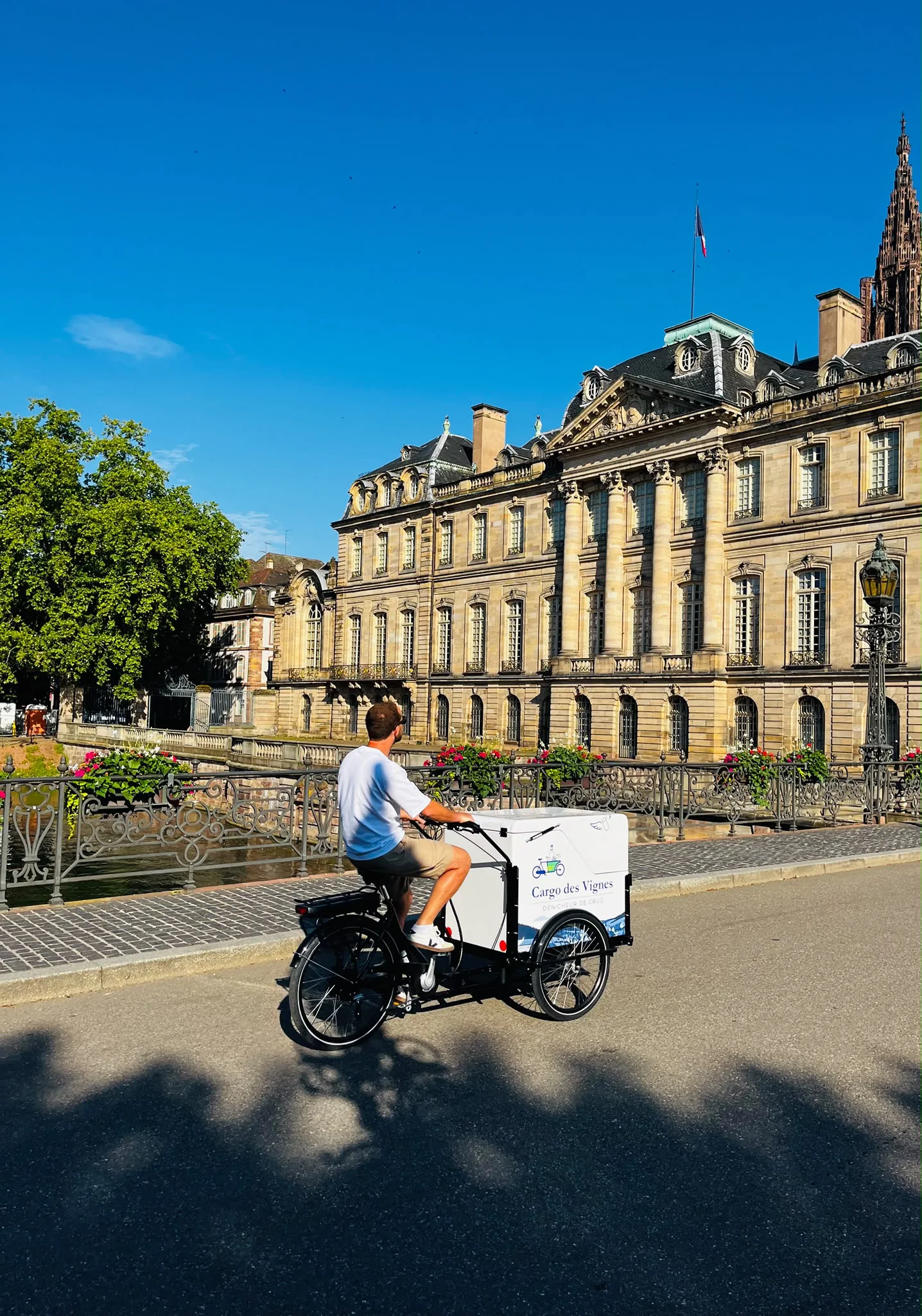 Livraison Cargo des Vignes à vélo cargo dans Strasbourg
